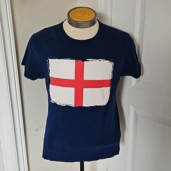 British Flag Unisex Short Sleeves T-Shirt Medium Blue, Red & White - Picture 5 of 16
